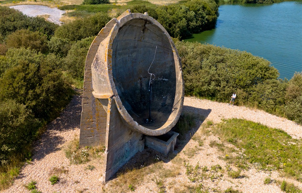 Drawing on Location -  Sound Mirrors, Denge, Kent, UK
